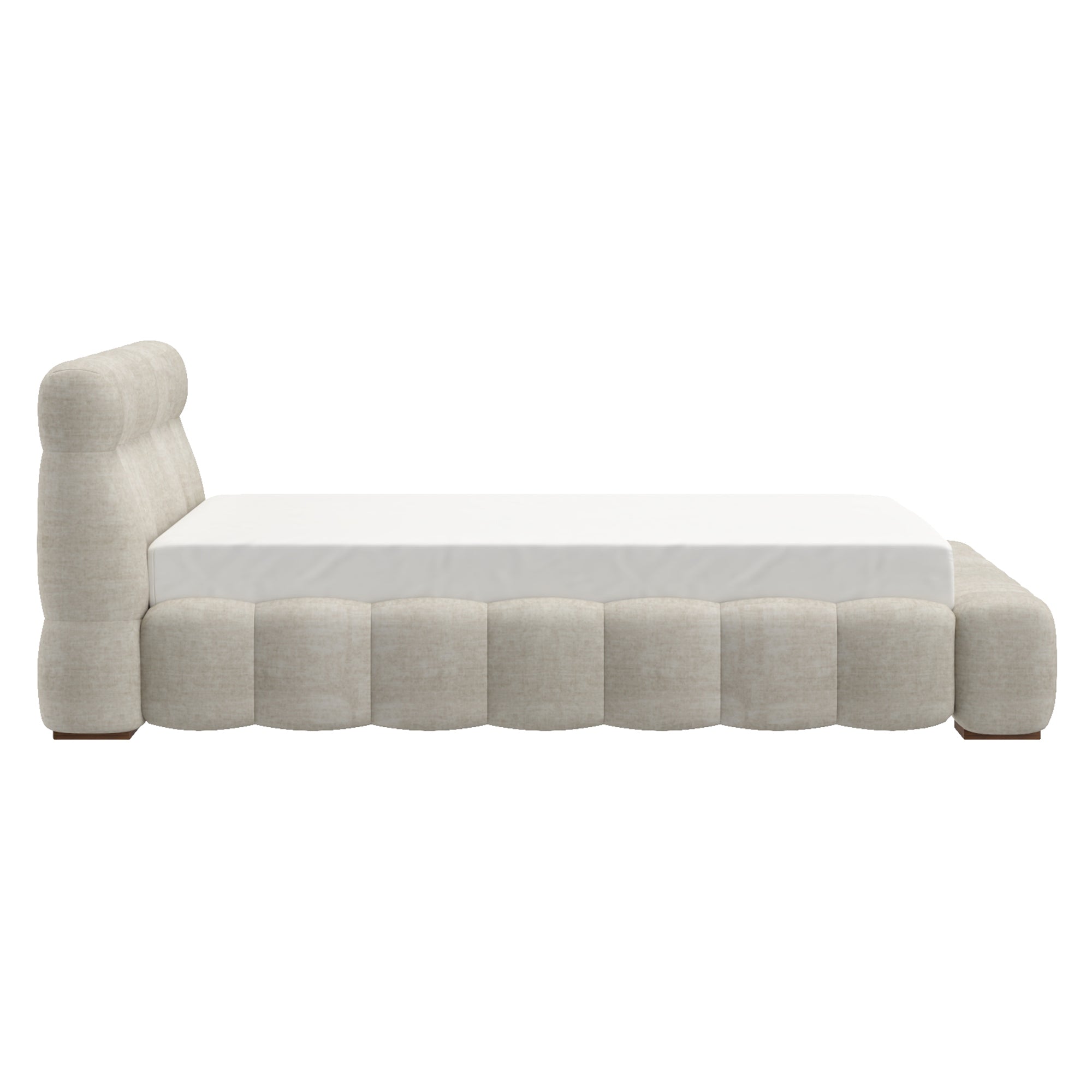 Pasha - Queen Bed - Beige