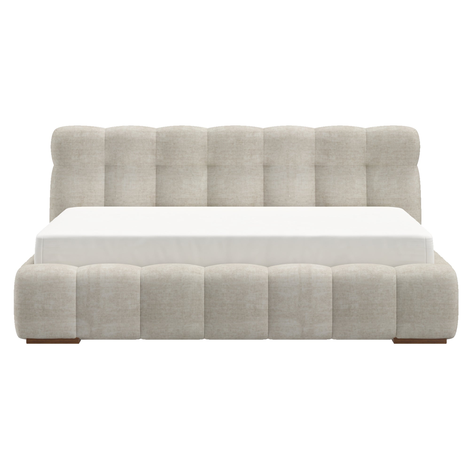 Pasha - Queen Bed - Beige