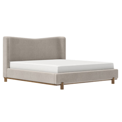 Isadora - Queen Bed - Dark Beige