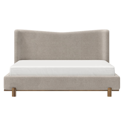 Isadora - Queen Bed - Dark Beige