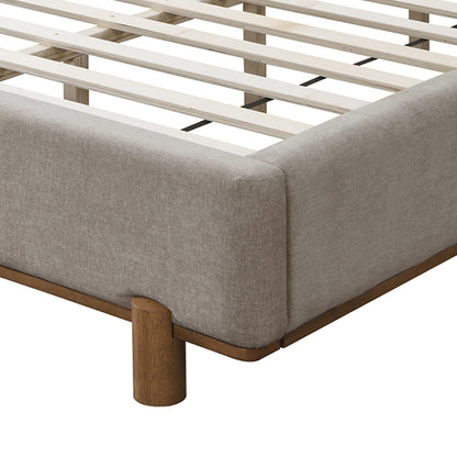 Isadora - Queen Bed - Dark Beige