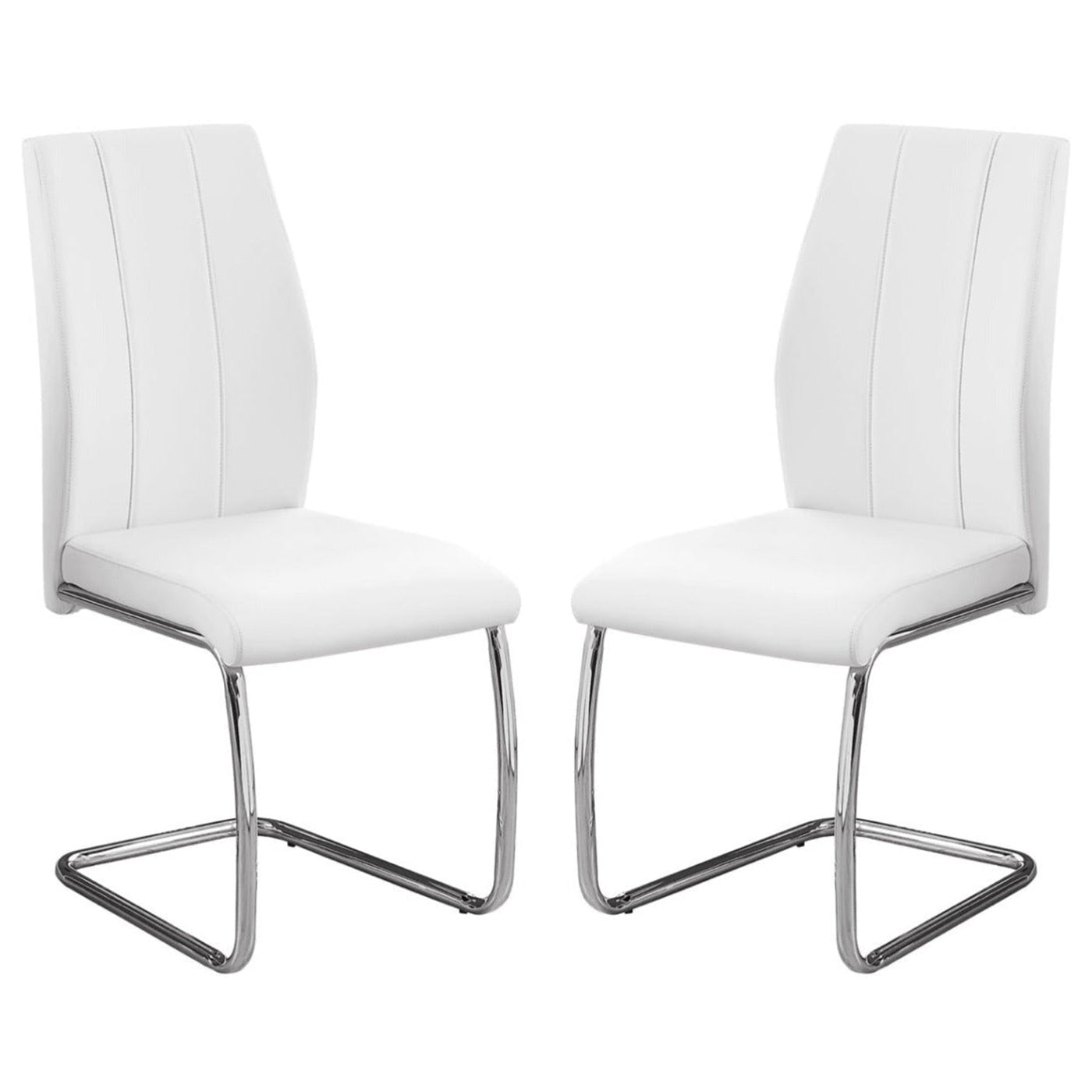 Alina - Chaise de Salle à Manger - Simili-Cuir Blanc