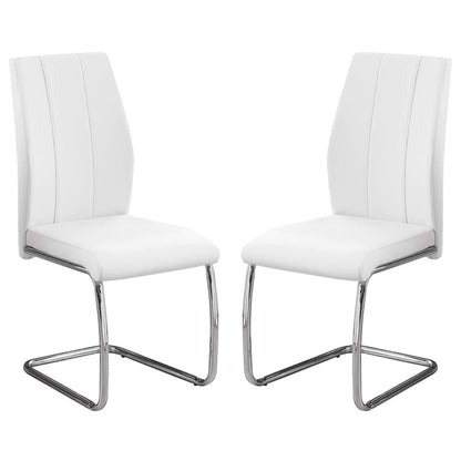 Alina - Chaise de Salle à Manger - Simili-Cuir Blanc