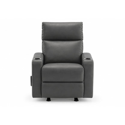 Théo - Recliner - Grey PU Leather