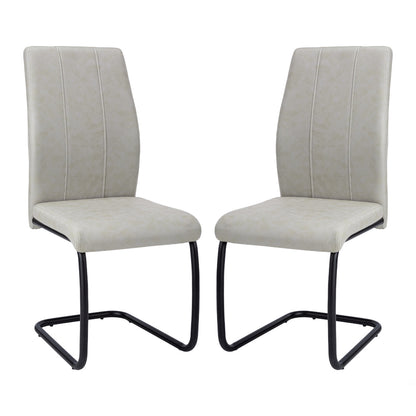 Alina - Chaise de Salle à Manger - Tissu Gris