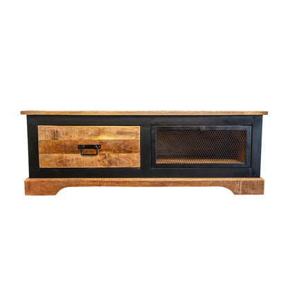 Forge - Table Basse - Bois Massif et Métal