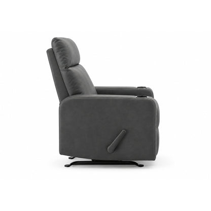 Théo - Recliner - Grey PU Leather