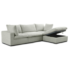 Modular Sectional Sofa - Cozy - Light Grey Fabric