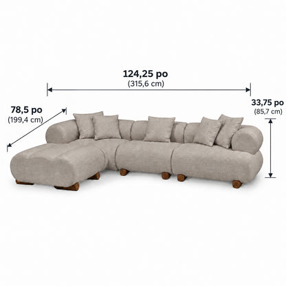 Kenan - Modular Sectional - Taupe