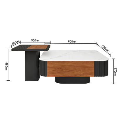 Lucca - Coffee Table - Black and Wood