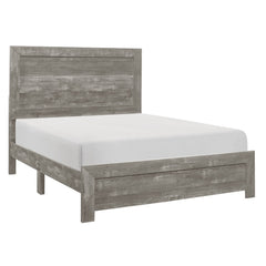 BED - SINGLE / GREY FAUX WOOD