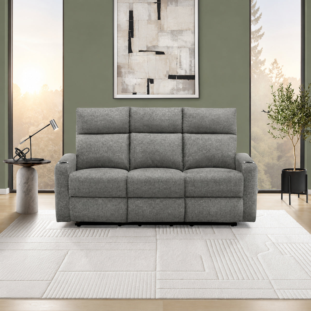 Théo - Sofa Inclinable - Gris