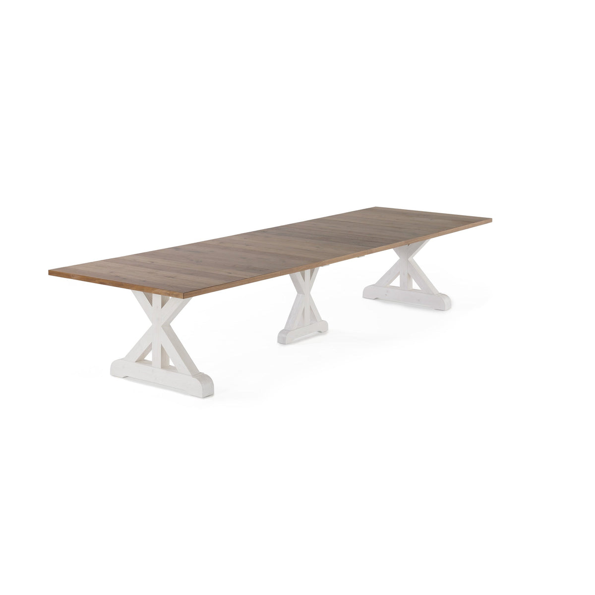 Transformer - Gather Dining Table - French Chestnut / Patina White