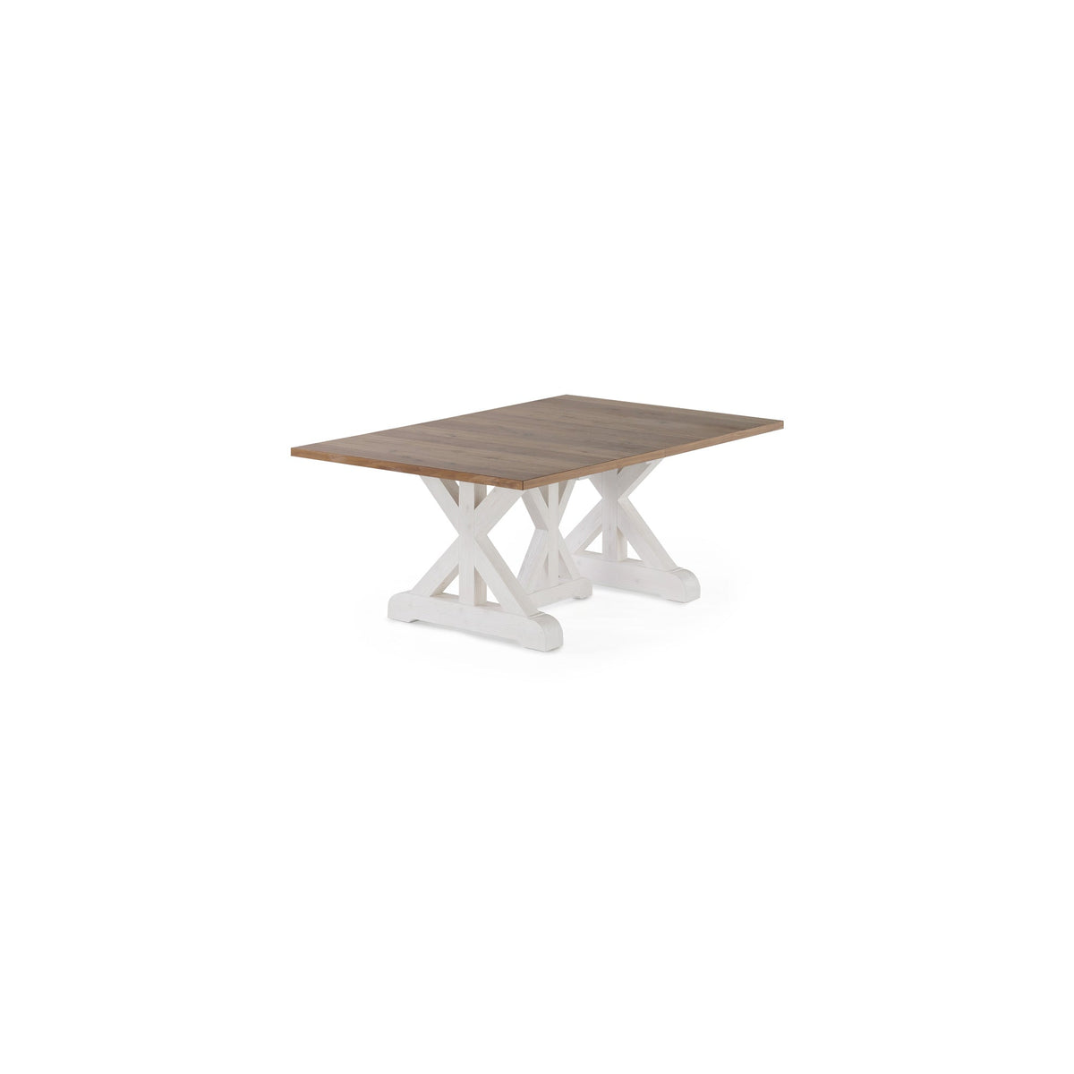 Transformer - Gather Dining Table - French Chestnut / Patina White