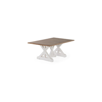 Transformer - Gather Dining Table - French Chestnut / Patina White