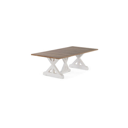 Transformer - Gather Dining Table - French Chestnut / Patina White
