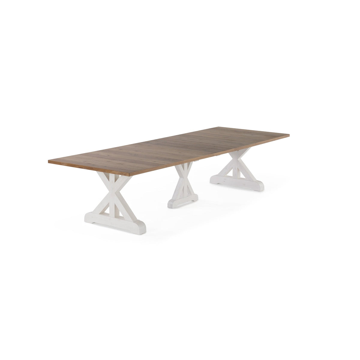 Transformer - Gather Dining Table - French Chestnut / Patina White