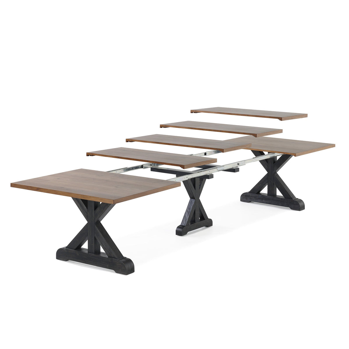 Transformer - Gather Dining Table - French Chestnut Patina Black