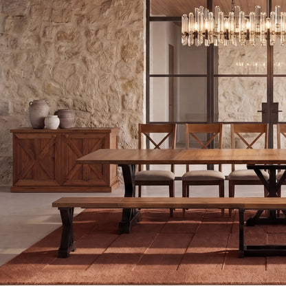 Transformer - Gather Bench - French Chestnut / Patina Black