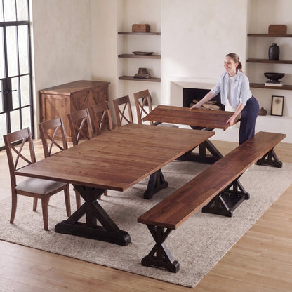 Transformer - Gather Dining Table - French Chestnut Patina Black