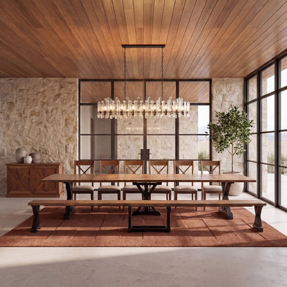 Transformer - Gather Dining Table - French Chestnut Patina Black