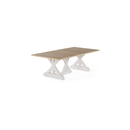 Transformer - Gather Dining Table - Belgian Oak / Patina White