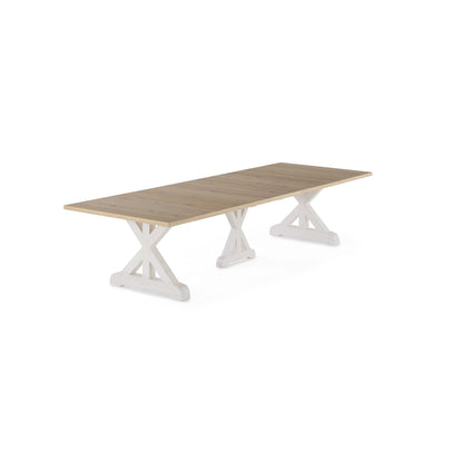 Transformer - Gather Dining Table - Belgian Oak / Patina White