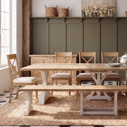 Transformer - Gather Dining Chair - Belgian Oak / Cream