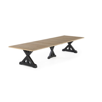 Transformer - Gather Dining Table - Belgian Oak / Patina Black