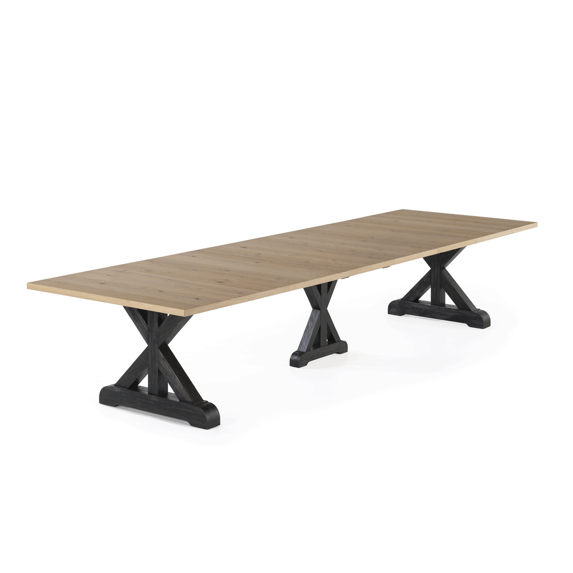 Transformer - Gather Dining Table - Belgian Oak / Patina Black