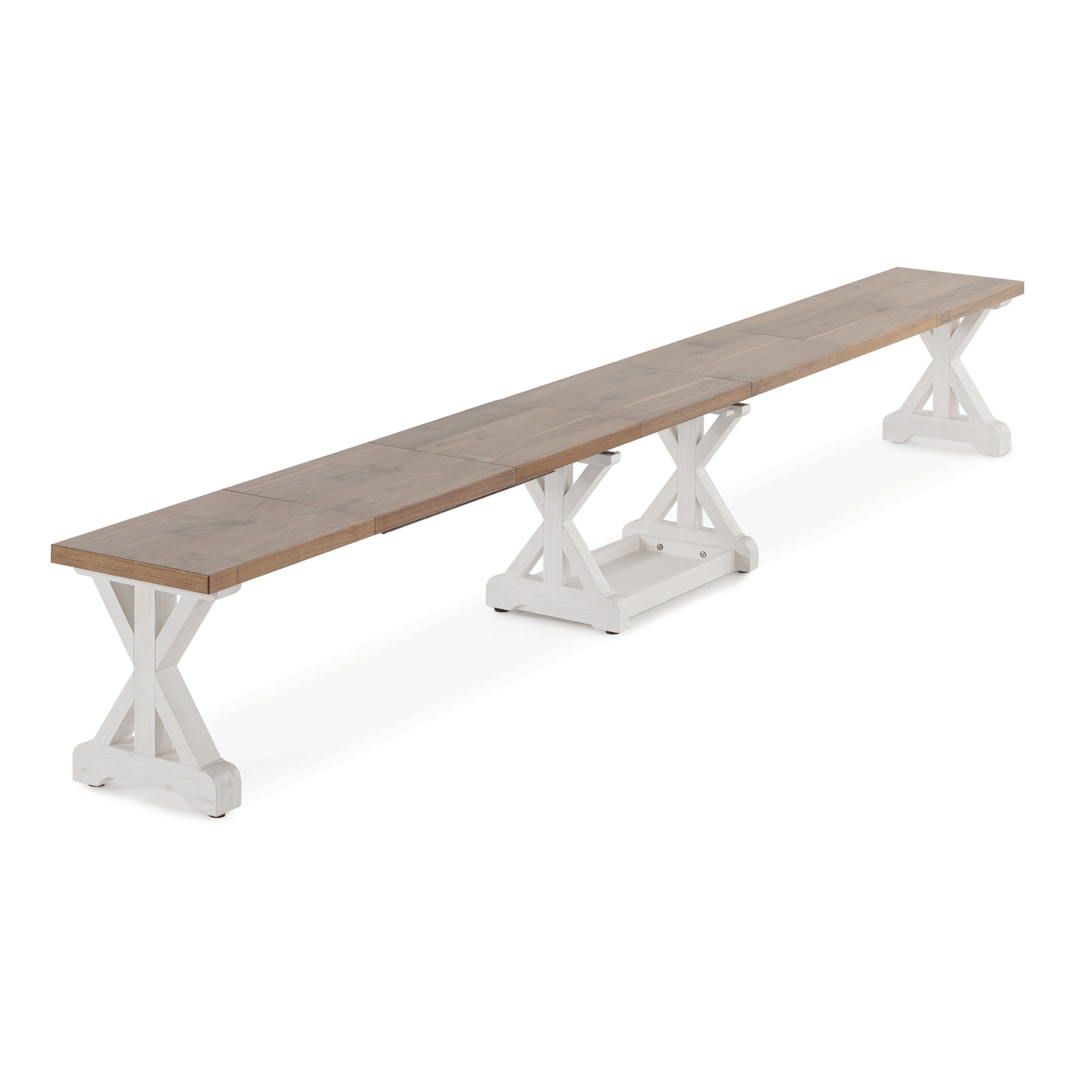 Transformer - Gather Bench - French Chestnut / Patina White