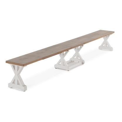 Transformer - Gather Bench - French Chestnut / Patina White