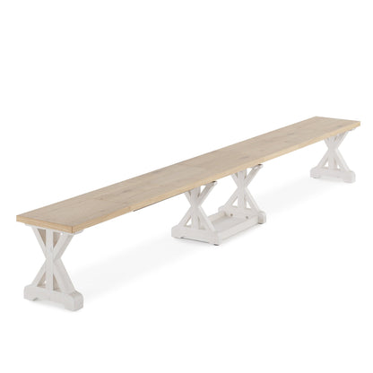 Transformer - Gather Bench - Belgian Oak / Patina White