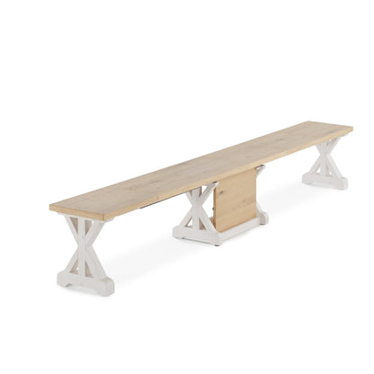 Transformer - Gather Bench - Belgian Oak / Patina White