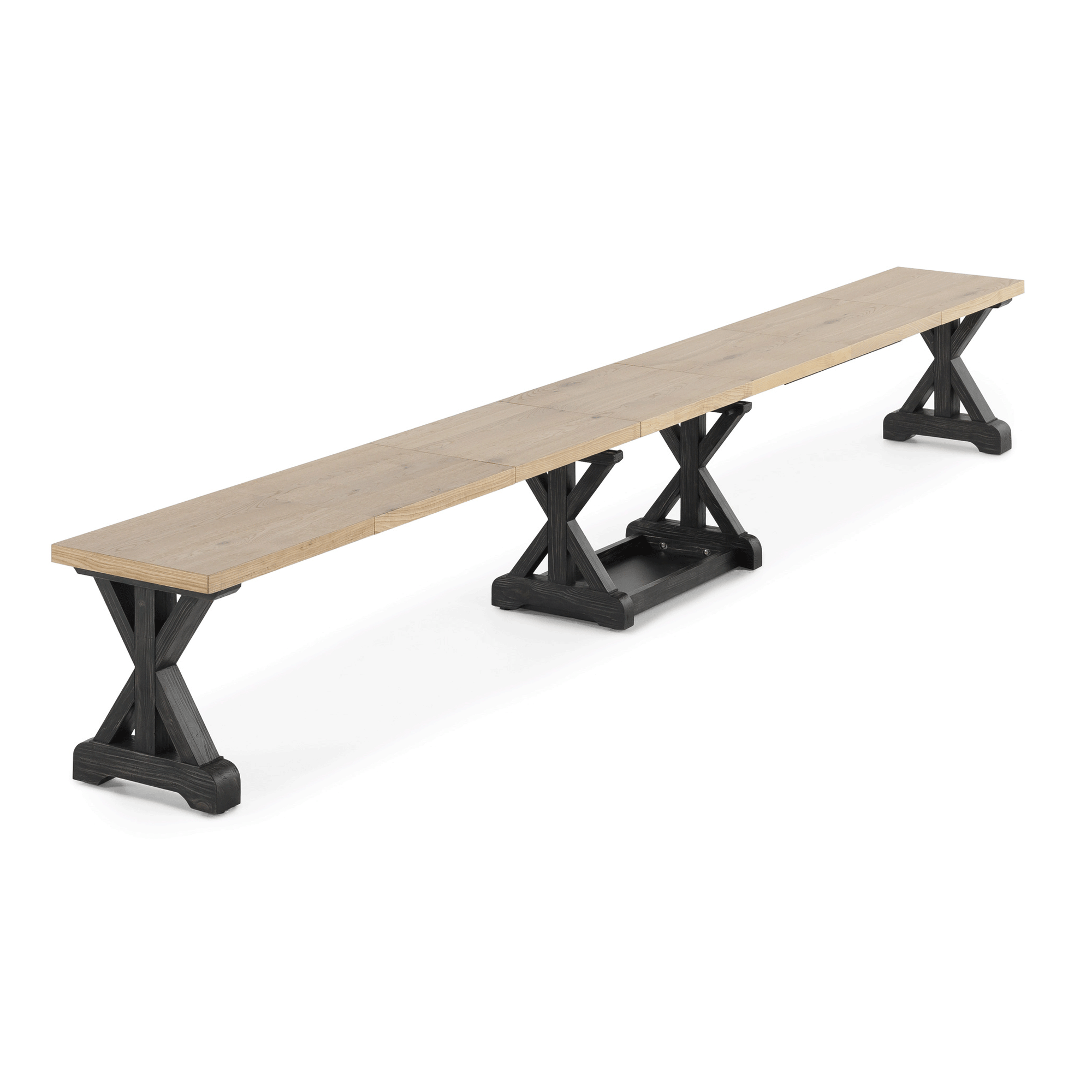 Transformer - Gather Bench - Belgian Oak / Patina Black