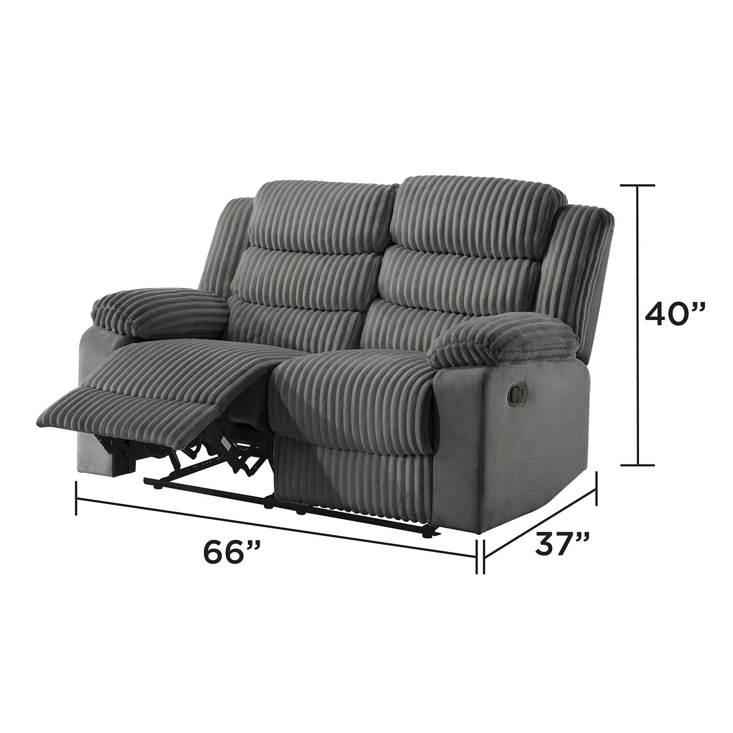 Bellanca - Causeuse Inclinable - Gris