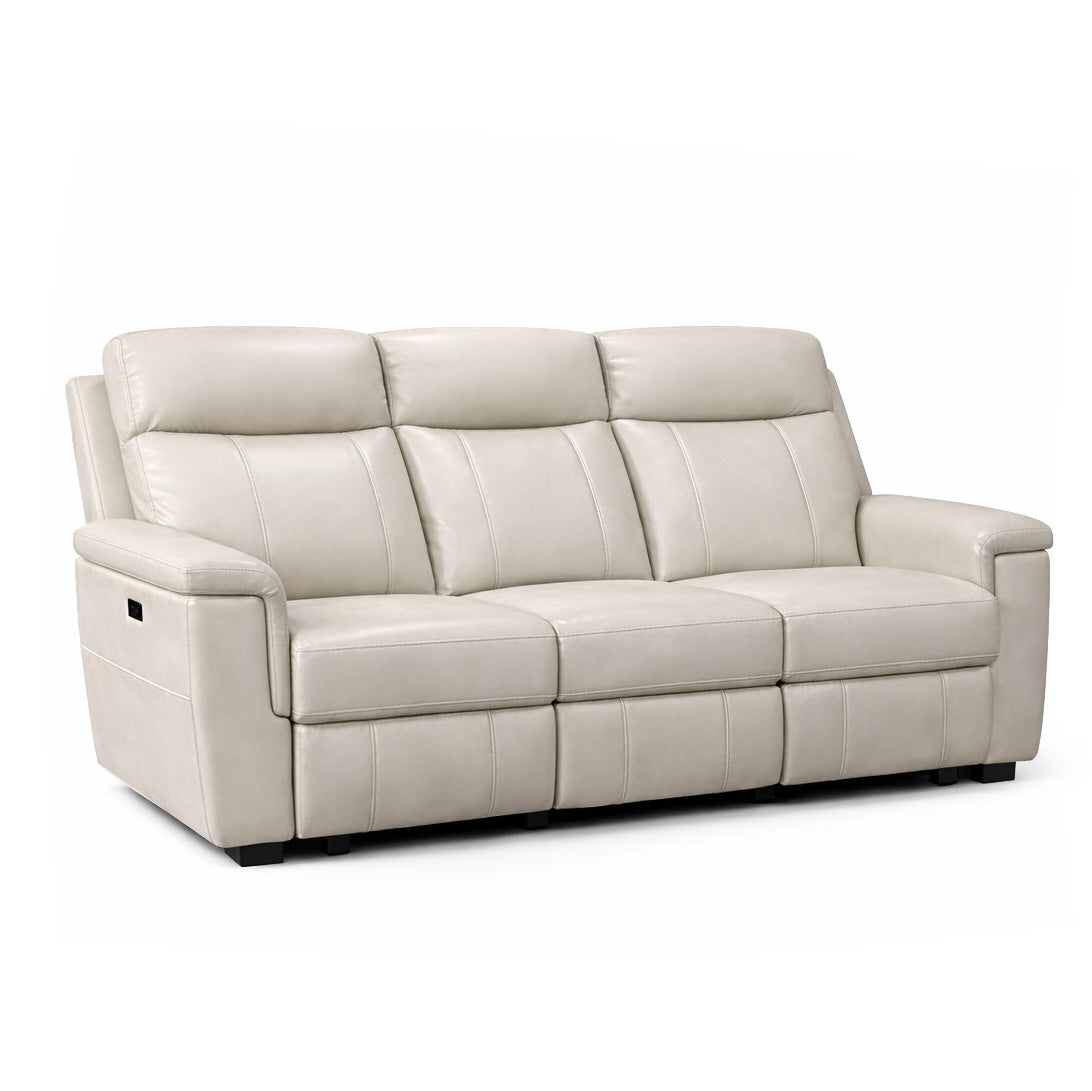 Laurena - Sofa Inclinable Électrique - Blanc Cassé