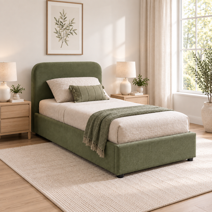 Jenson - Twin Storage Bed - Olive Green