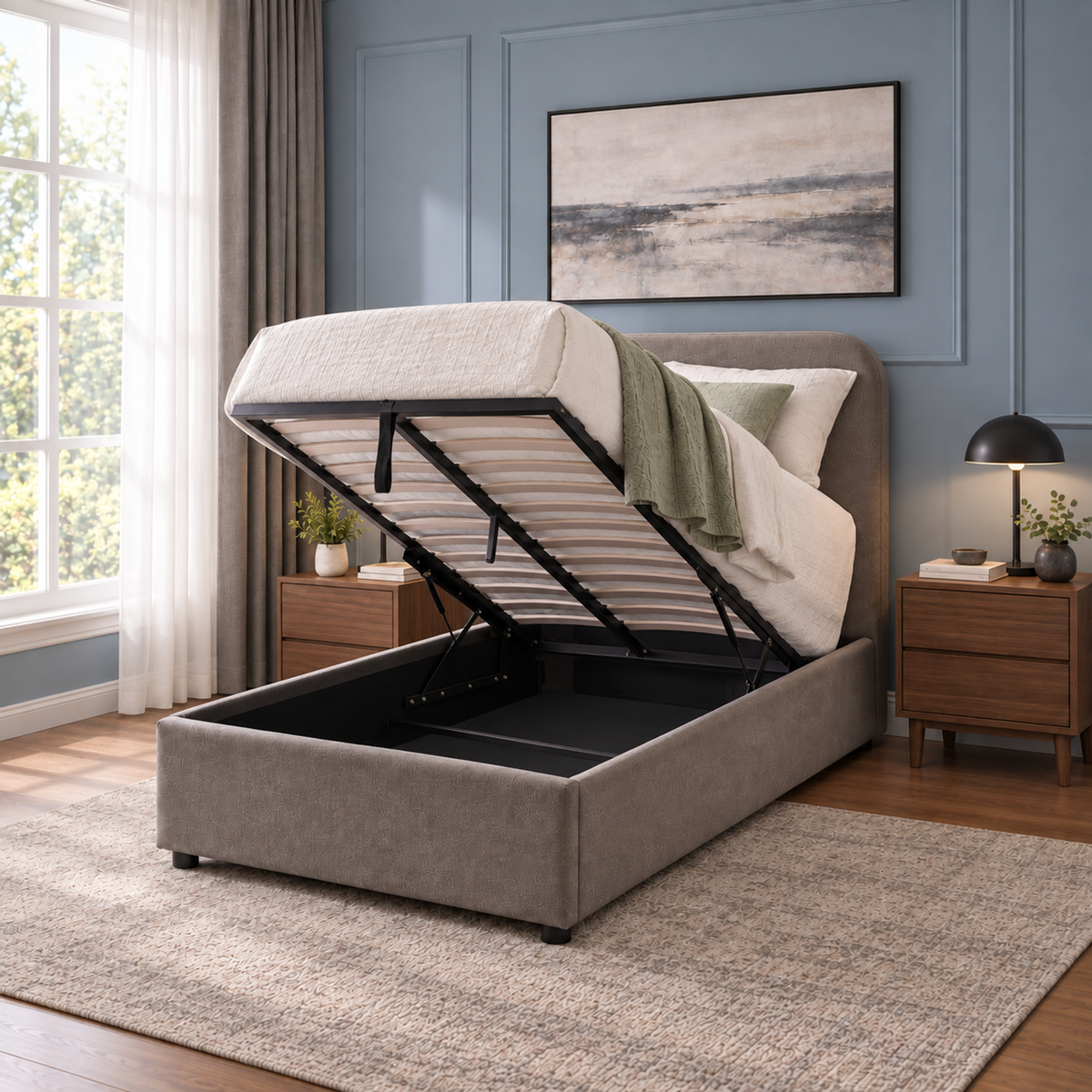 Jenson - Twin Storage Bed - Mocha