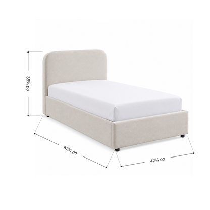Jenson - Twin Storage Bed - Beige