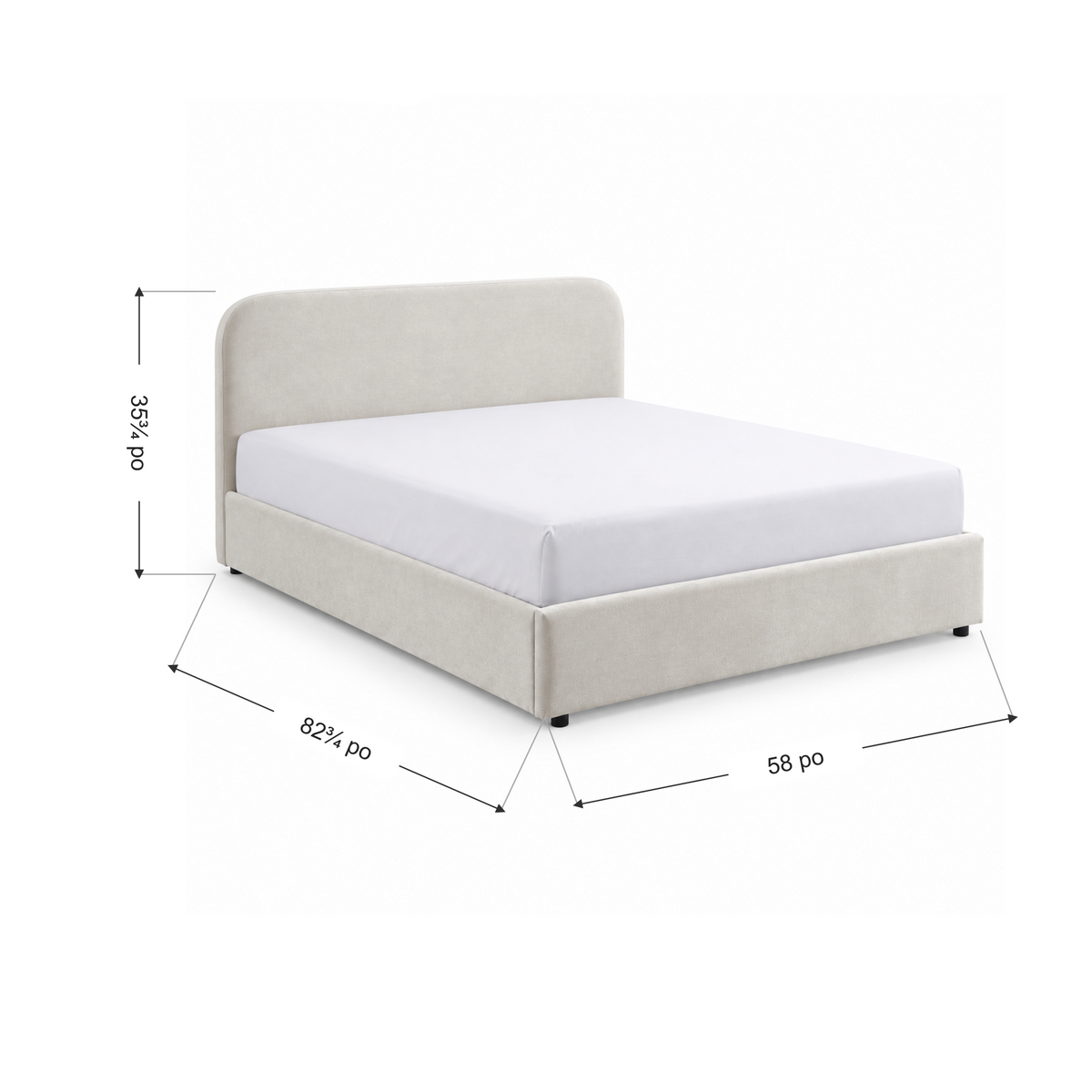 Jenson - Full Storage Bed - Beige