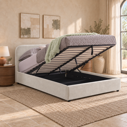 Jenson - Full Storage Bed - Beige