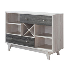 Side cabinet - Multifunction storage - White Oak / Gray