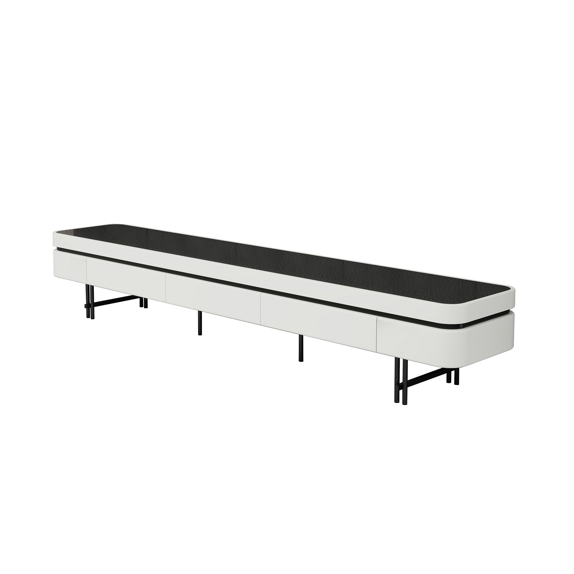 Bram - TV Stand - White - 78 in