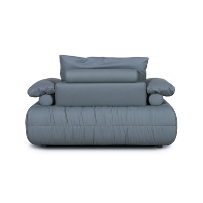 Palermo - Armchair - Genuine Petrol Leather