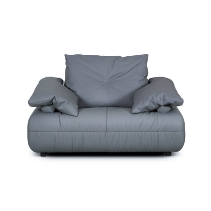 Palermo - Armchair - Genuine Petrol Leather