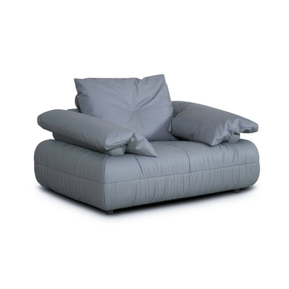 Palermo - Armchair - Genuine Petrol Leather