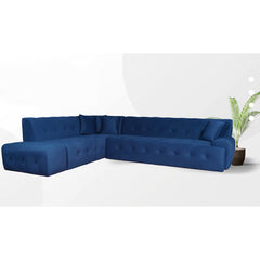 Sofa Sectionnel - Panda - Tissu Bleu