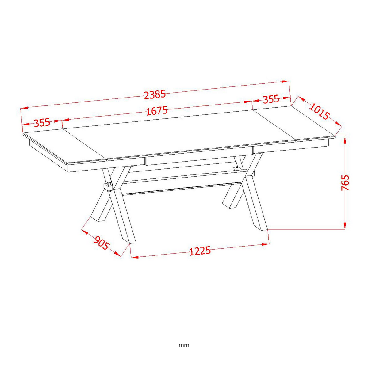 Argyle - Extendable Dining Table - Black