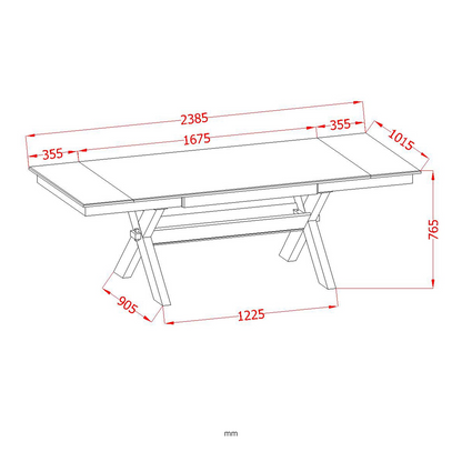 Argyle - Extendable Dining Table - Black